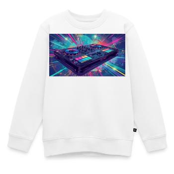 Ich liebe Musik - Kinder Premium Organic Sweatshirt - Weiß - Vorne - AI Model Kid Male (0cm)
