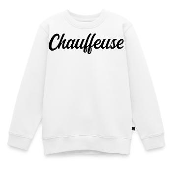 Chauffeuse Routière Professionnelle Conductrice Pr - Sweat Premium enfant bio - blanc - Devant - AI Model Kid Male (0cm)