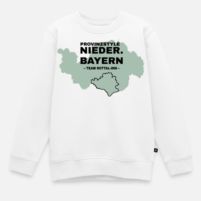 Basse-Bavière | ROTTAL-INN - Sweat Premium enfant bio - blanc
