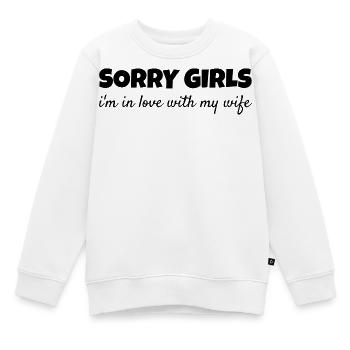 Vergeben Ehemann Stolz Liebesbeweis Romantisch - Kinder Premium Organic Sweatshirt - Weiß - Vorne - AI Model Kid Male (0cm)