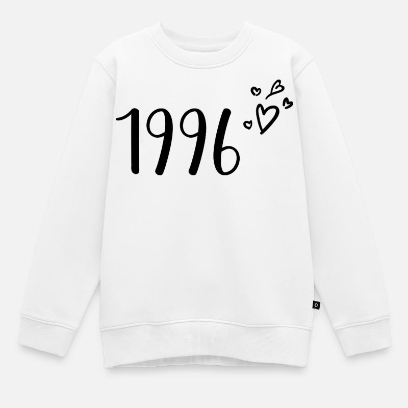 1996 - Kinder Premium Organic Sweatshirt - Weiß