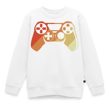 Vintage Gamepad - Kinder Premium Organic Sweatshirt - Weiß - Vorne - AI Model Kid Male (0cm)