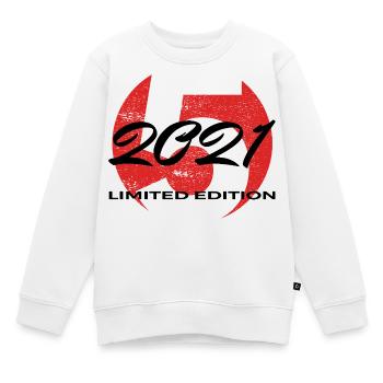 5. Geburtstag 2021 Jungen und Mädchen Geschenk - Kinder Premium Organic Sweatshirt - Weiß - Vorne - AI Model Kid Male (0cm)