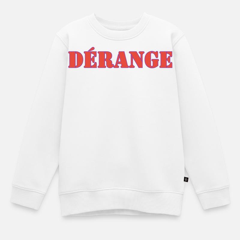 DÉRANGE - Sweat Premium enfant bio - blanc