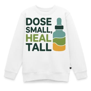 Homöopathie-Dosierung Small Heal Tall Professional - Kinder Premium Organic Sweatshirt - Weiß - Vorne - AI Model Kid Male (0cm)