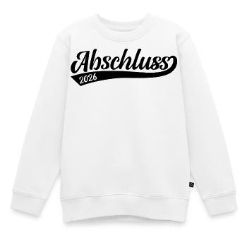 Abschluss 2026 - Kinder Premium Organic Sweatshirt - Weiß - Vorne - AI Model Kid Male (0cm)