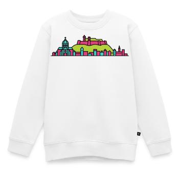 Namur City Skyline Citadel Moderne Linienkunst - Kinder Premium Organic Sweatshirt - Weiß - Vorne - AI Model Kid Male (0cm)