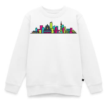 Nagoya City Skyline Castle TV-Turm-Kunst - Kinder Premium Organic Sweatshirt - Weiß - Vorne - AI Model Kid Male (0cm)