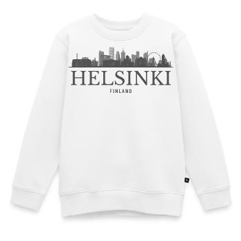 Helsinki, Finnland, Skyline von Helsinki - Kinder Premium Organic Sweatshirt - Weiß - Vorne - AI Model Kid Male (0cm)