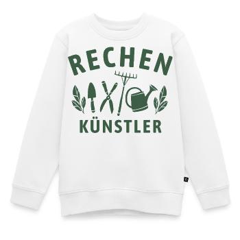 Rechen Künstler - Retro Gärtner Natur - Kinder Premium Organic Sweatshirt - Weiß - Vorne - AI Model Kid Male (0cm)