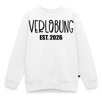 Hochzeit Verlobung 2026 - Kinder Premium Organic Sweatshirt - Weiß - Vorne - AI Model Kid Male (0cm)