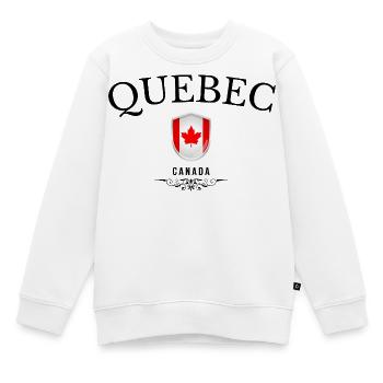 Souvenir Québec, design élégant Québec - Sweat Premium enfant bio - blanc - Devant - AI Model Kid Male (0cm)