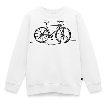 Fahrrad Fahrradfahren Fahrradfahrer - Kinder Premium Organic Sweatshirt - Weiß - Vorne - AI Model Kid Male (0cm)