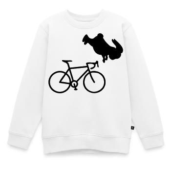 Fahrrad Radeln Hase - Kinder Premium Organic Sweatshirt - Weiß - Vorne - AI Model Kid Male (0cm)