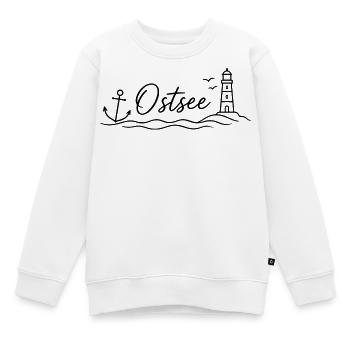 Ostsee - Kinder Premium Organic Sweatshirt - Weiß - Vorne - AI Model Kid Male (0cm)