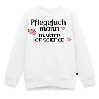 STUDIUM PFLEGE PFLEGEFACHMANN - Kinder Premium Organic Sweatshirt - Weiß - Vorne - AI Model Kid Male (0cm)