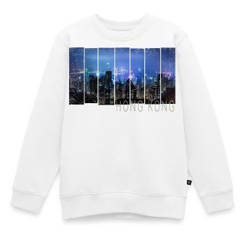 Hongkong Island mit Skyline Panorama Souvenir - Kinder Premium Organic Sweatshirt - Weiß - Vorne - AI Model Kid Male (0cm)