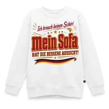 Ich brauch keinen Schiri - Kinder Premium Organic Sweatshirt - Weiß - Vorne - AI Model Kid Male (0cm)