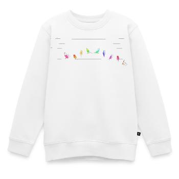 Joy beautiful spark of the gods - Kids Premium Organic Sweatshirt - white - Front - AI Model Kid Male (0cm)