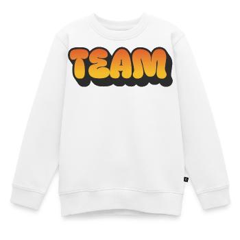 Team - Kinder Premium Organic Sweatshirt - Weiß - Vorne - AI Model Kid Male (0cm)