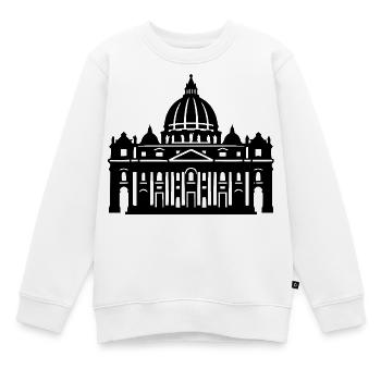 Petersdom - Kinder Premium Organic Sweatshirt - Weiß - Vorne - AI Model Kid Male (0cm)