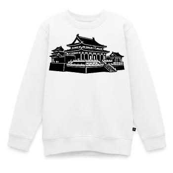 Cité interdite, Palais Impérial de Pékin - Sweat Premium enfant bio - blanc - Devant - AI Model Kid Male (0cm)