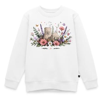 Flourishing nuclear power - Kids Premium Organic Sweatshirt - white - Front - AI Model Kid Male (0cm)