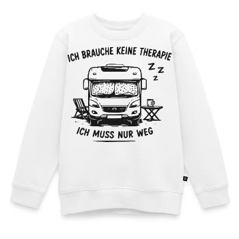 Vanlife Flucht Auszeit - Kinder Premium Organic Sweatshirt - Weiß - Vorne - AI Model Kid Male (0cm)