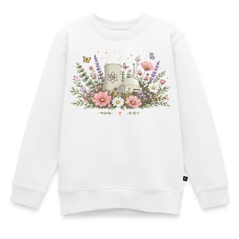 Énergie nucléaire florissante - Sweat Premium enfant bio - blanc - Devant - AI Model Kid Male (0cm)