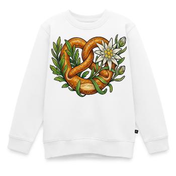 Remplacement des costumes traditionnels du Pretzel Edelweiss Festival Folklorique - Sweat Premium enfant bio - blanc - Devant - AI Model Kid Male (0cm)