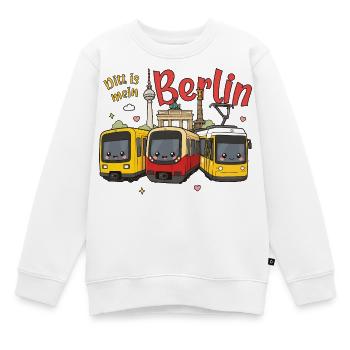 Ditt is mein Berlin - Kinder Premium Organic Sweatshirt - Weiß - Vorne - AI Model Kid Male (0cm)