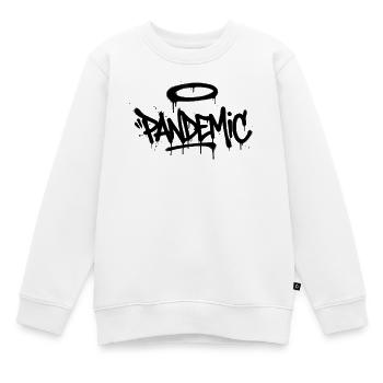 Pandemic Graffiti Halo - Kinder Premium Organic Sweatshirt - Weiß - Vorne - AI Model Kid Male (0cm)