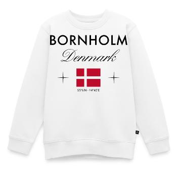 Bornholm, Danemark, Coordonnées Souvenir de voyage - Sweat Premium enfant bio - blanc - Devant - AI Model Kid Male (0cm)