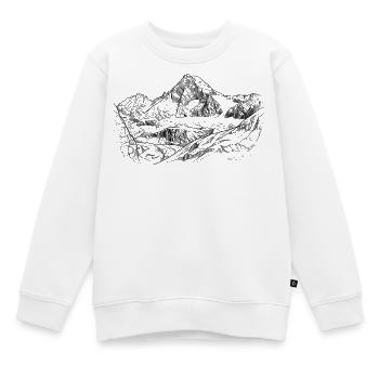 Großglockner | Le plus haut sommet d’Autriche, 3798 m - Sweat Premium enfant bio - blanc - Devant - AI Model Kid Male (0cm)