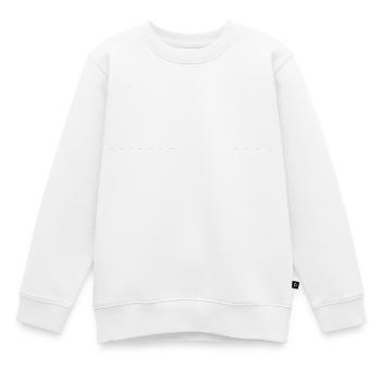 ÉTAT D’ESPRIT NOURRI À L’HERBE | Mode de vie ancestral carnivore - Sweat Premium enfant bio - blanc - Devant - AI Model Kid Male (0cm)