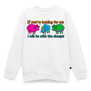Bei den Schafen - Kinder Premium Organic Sweatshirt - Weiß - Vorne - AI Model Kid Male (0cm)