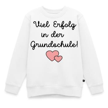 Einschulung Grundschule Schulkind - Kinder Premium Organic Sweatshirt - Weiß - Vorne - AI Model Kid Male (0cm)