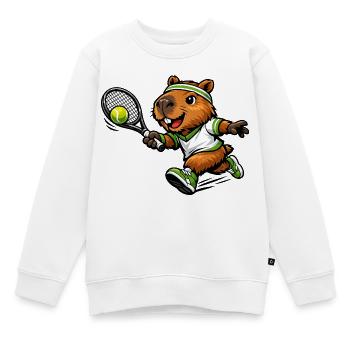 koala, poker, pokerspiel, spielkarten, pokerchips, - Kinder Premium Organic Sweatshirt - Weiß - Vorne - AI Model Kid Male (0cm)