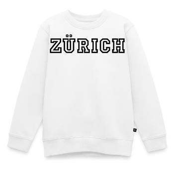 Zurich - Sweat Premium enfant bio - blanc - Devant - AI Model Kid Male (0cm)