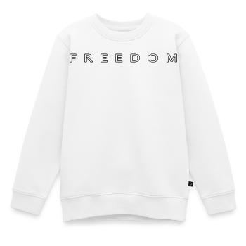 Liberté - Sweat Premium enfant bio - blanc - Devant - AI Model Kid Male (0cm)