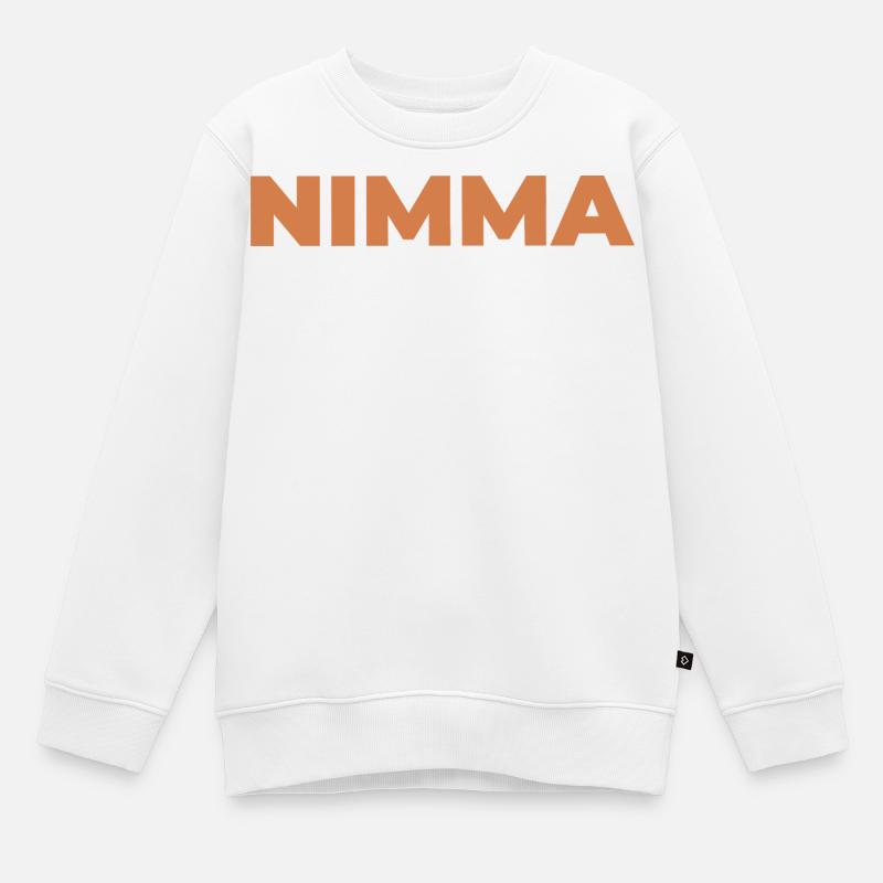 NIMMA - Kids Premium Organic Sweatshirt - white