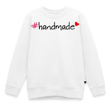 Handmade Hashtag Spruch T-Shirt - Kinder Premium Organic Sweatshirt - Weiß - Vorne - AI Model Kid Male (0cm)