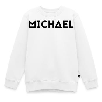Prénom Michael - Sweat Premium enfant bio - blanc - Devant - AI Model Kid Male (0cm)