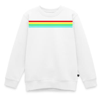 Raider rétro néon compatible - Sweat Premium enfant bio - blanc - Devant - AI Model Kid Male (0cm)