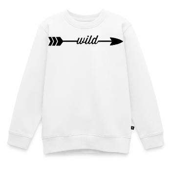 Sauvage - Sweat Premium enfant bio - blanc - Devant - AI Model Kid Male (0cm)