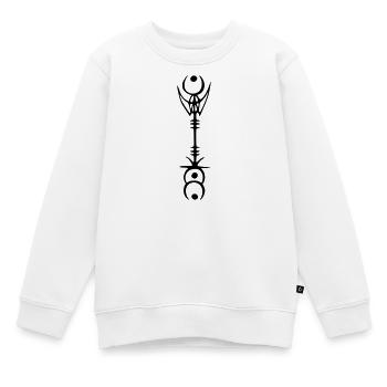 Design - Kinder Premium Organic Sweatshirt - Weiß - Vorne - AI Model Kid Male (0cm)