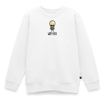 Drôle d’électricien disant Ampoule Watt-ever - Sweat Premium enfant bio - blanc - Devant - AI Model Kid Male (0cm)