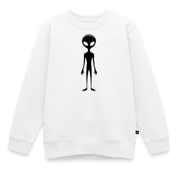Étranger - Sweat Premium enfant bio - blanc - Devant - AI Model Kid Male (0cm)