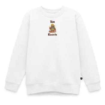 Team Baustelle - Kinder Premium Organic Sweatshirt - Weiß - Vorne - AI Model Kid Male (0cm)
