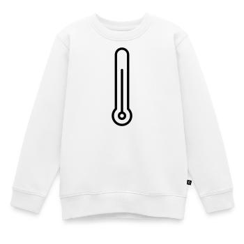 thermometer - Kids Premium Organic Sweatshirt - white - Front - AI Model Kid Male (0cm)